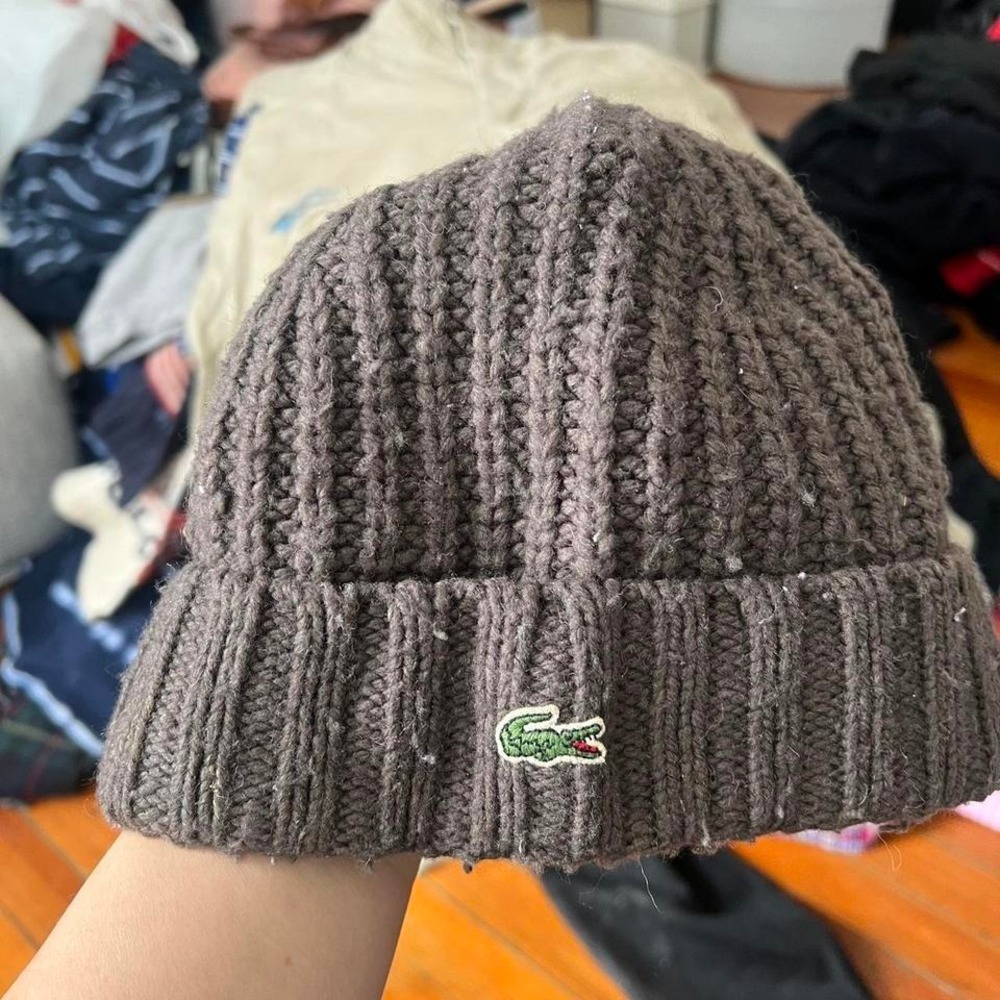 Y2K 2000s Lacoste Beanie